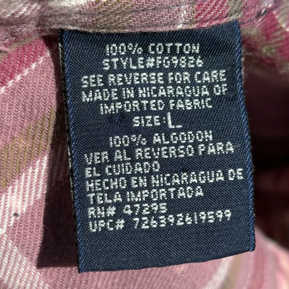 Handmade One of A Kind Bleached Out Farmgirl Flannel! - Picture 6 of 6